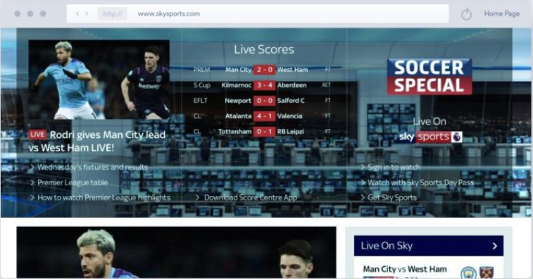 Sky Sports - Streaming Calcio