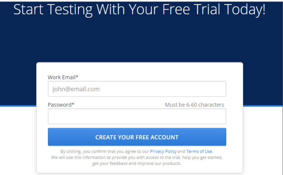 Creare un profilo Crossbrowsertesting