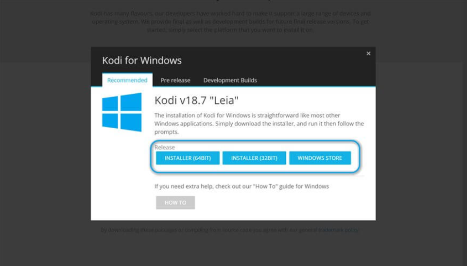 Kodi Per Windows - Cosa rilascia